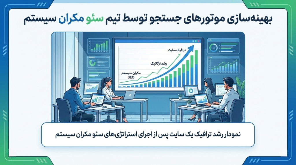 خدمات سئو و بهینه‌سازی سایت در مجموعه مکران سیستم